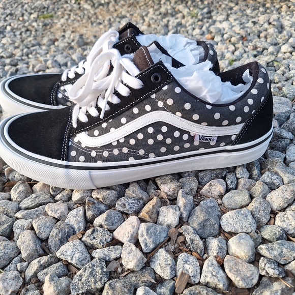 Vans Men's Black and White Polka Dot Shoes Baker Dollin 12 - Picture 7 of 14